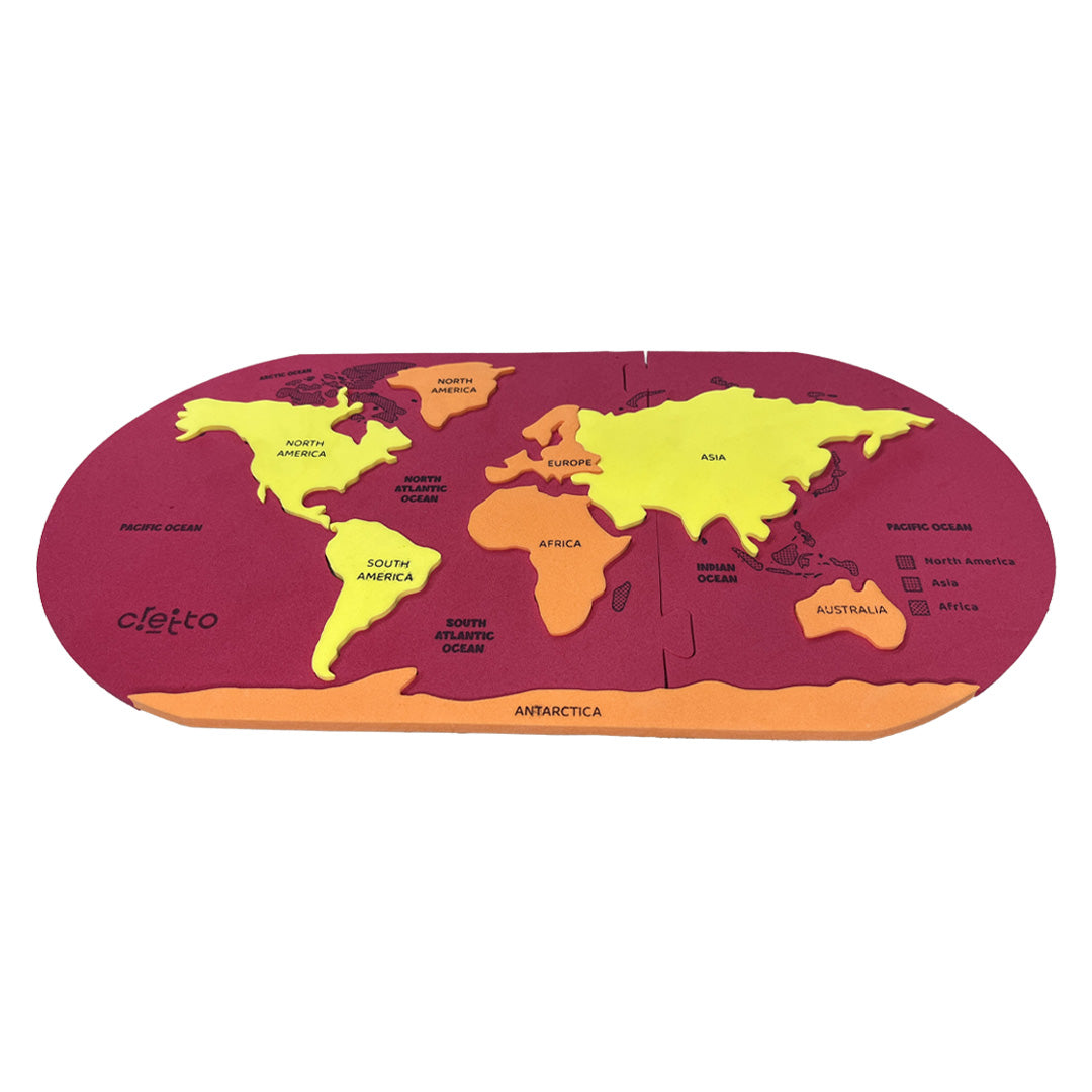 Continents Map Puzzle Cretto
