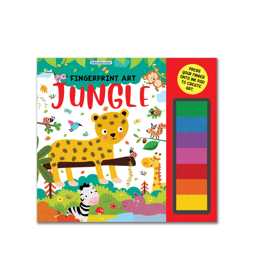 Fingerprint Art Activity Book for Children – Jungle