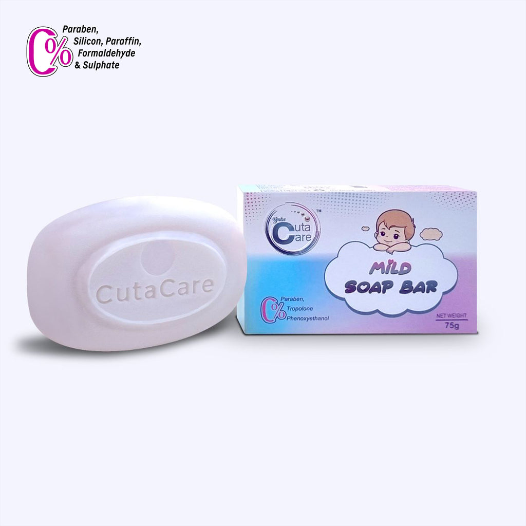Cuta Care Mild Soap Bar for Ages 0-12 Years