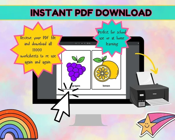 Pre-School Activity Learning E- Book Bundle (11,000+ Printable Activit ...