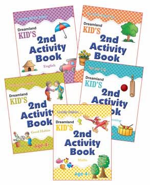 Kid's 2nd Activity Five Books Pack for Children Age 4+ With Fun Learning Activities for Kids- English, Maths, Environment, Good Habits, Logical Reasoning
