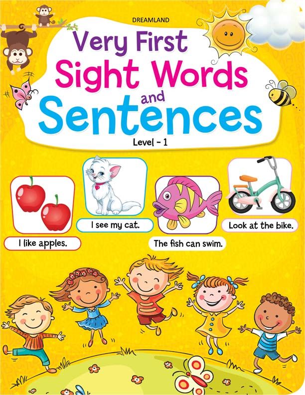 Very First Sight Words Sentences Level - 1 | Book for Children Age 4 -7 years|With Vocabulary Development Activities for Kids