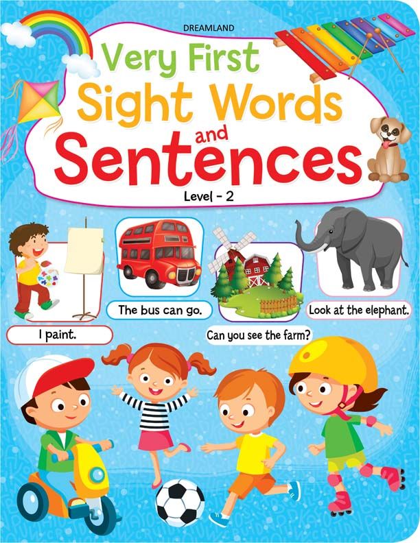Very First Sight Words Sentences Level Book for Children Age -7  years|With Vocabulary Development Activities for Kids