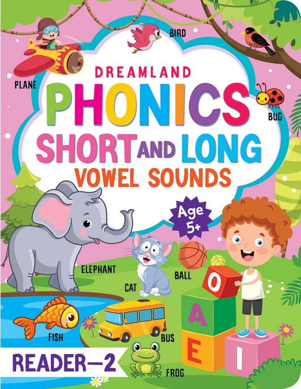 Phonics Reader- 2 (Short and Long Vowel Sounds) Age 5+