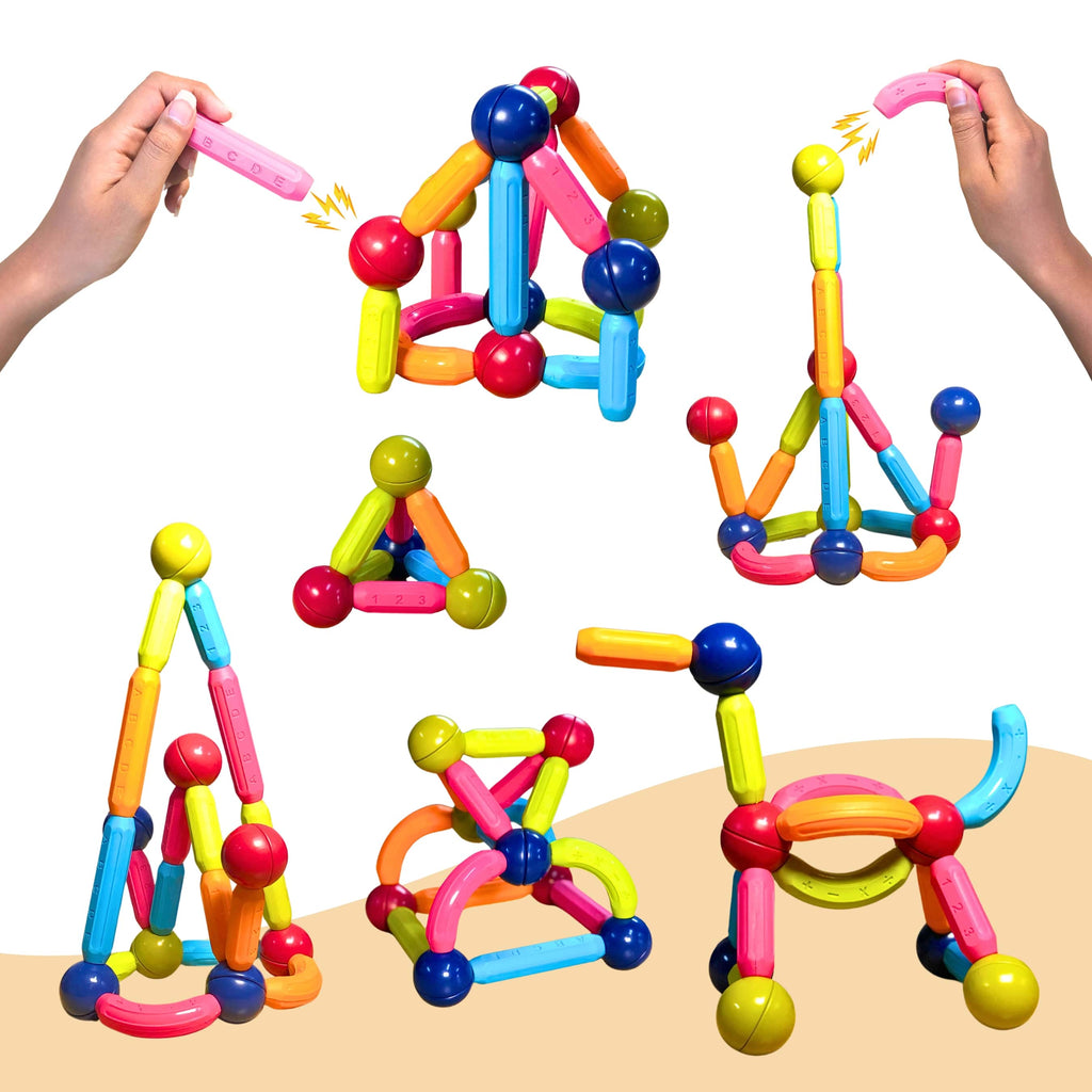 Premium Magnetic Building Sticks 23 Pieces Toy for Kids