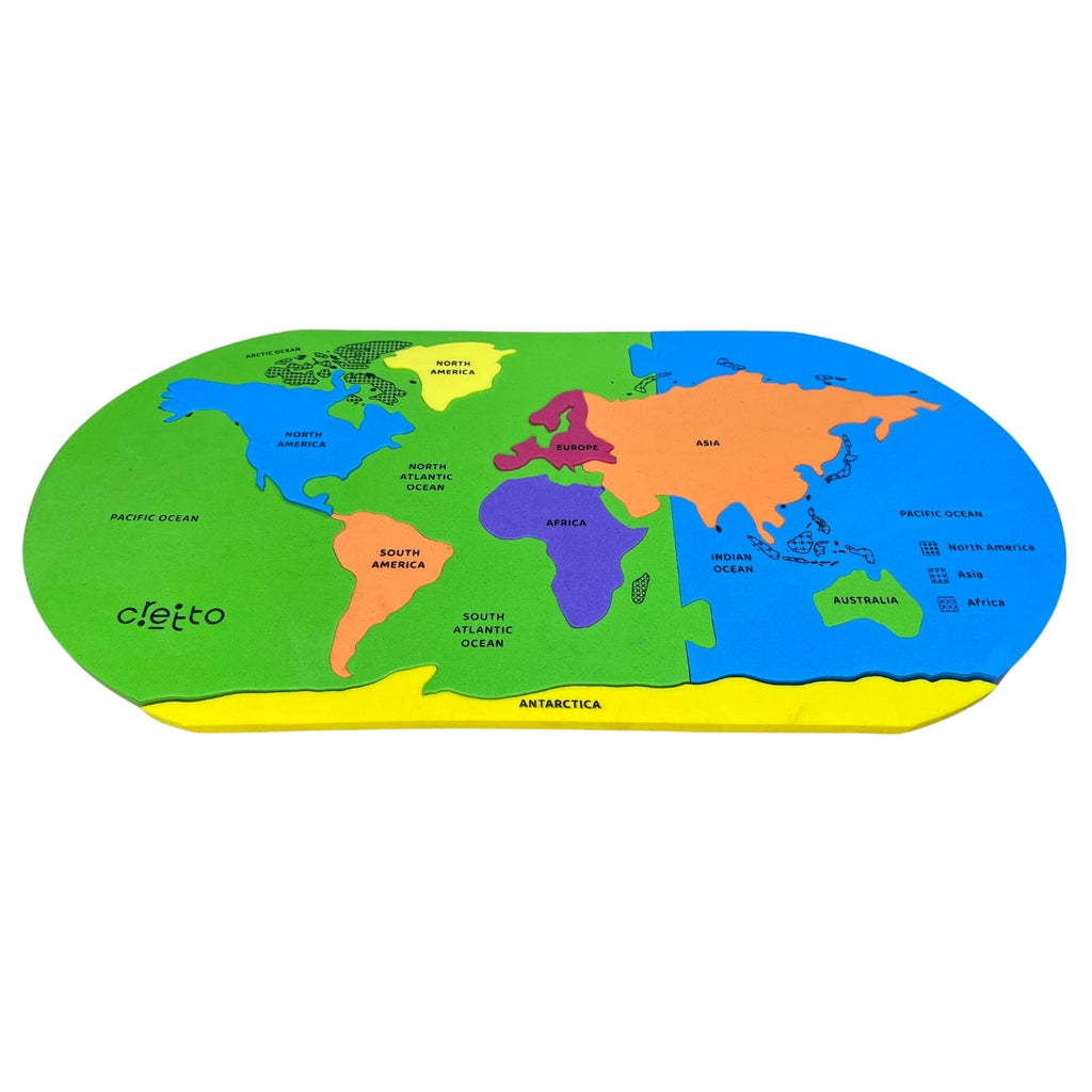 Continents Map Puzzle