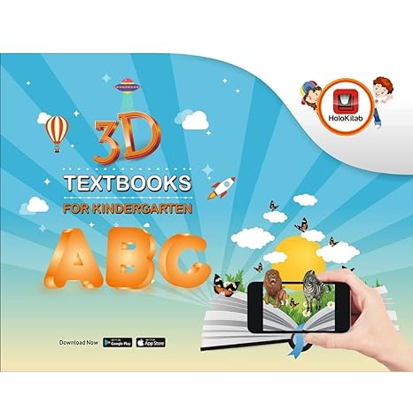HoloKitab 3D ABC Augmented Reality Book: An Interactive Alphabets Learning Experience for Kids Age 2+ with Free App