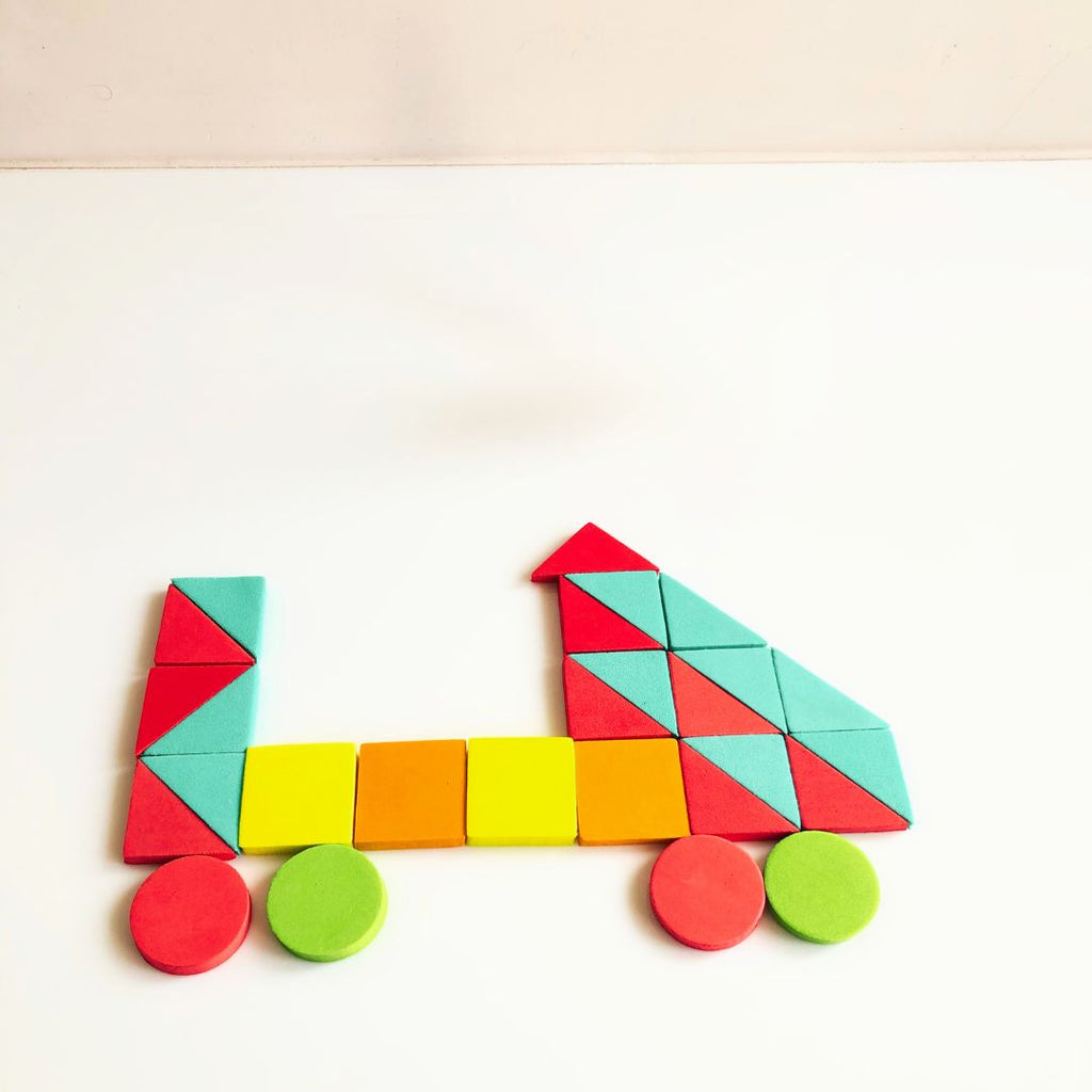 Fun with Magic Shapes - 44 Magic Stick Shapes & 150 Patterns Puzzle Sheet