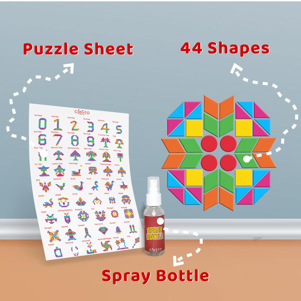 Fun with Magic Shapes - 44 Magic Stick Shapes & 150 Patterns Puzzle Sh ...