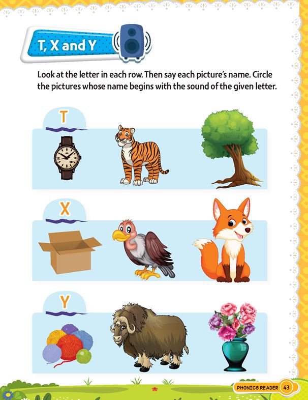 Phonics Reader -1 (Alphabet Sounds, A to Z) Age 4+