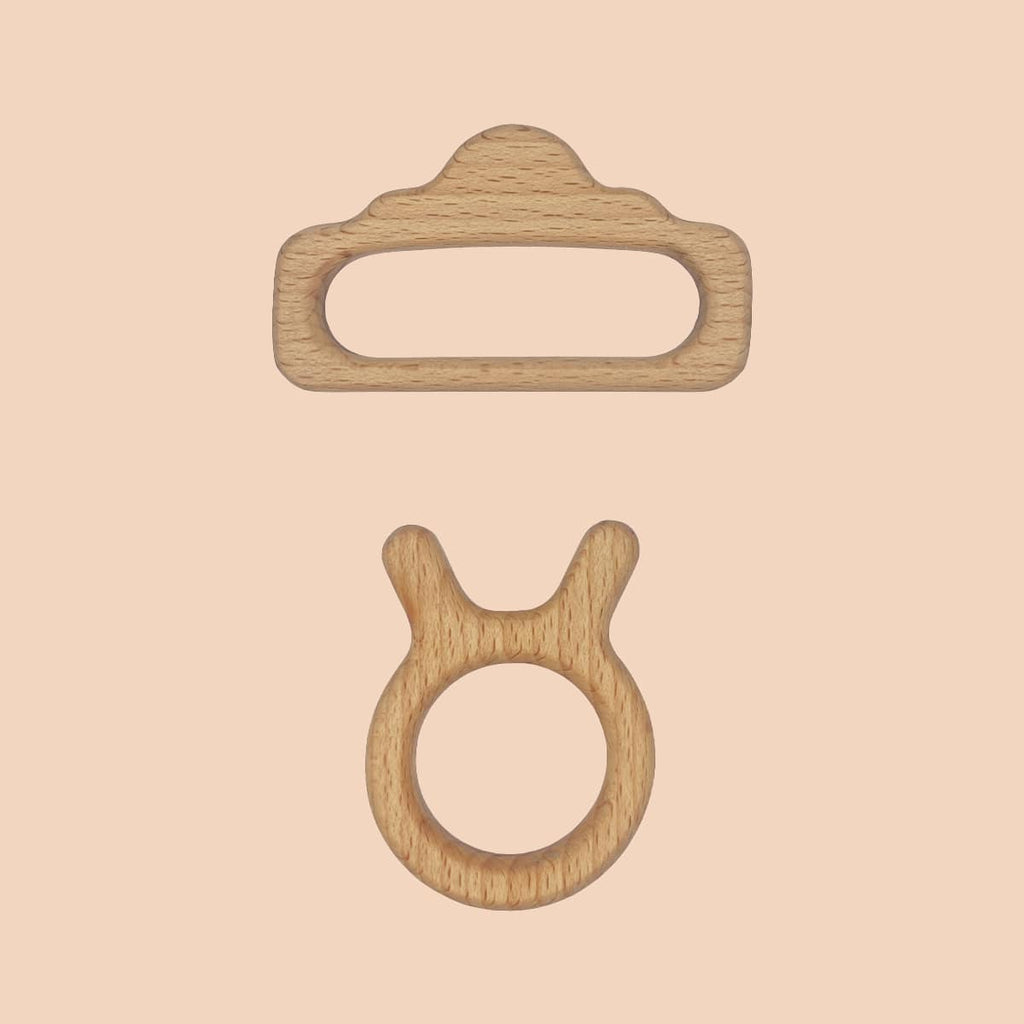 Wooden Teethers - Cloud and Bunny