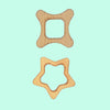 Wooden Teethers -Star and Square